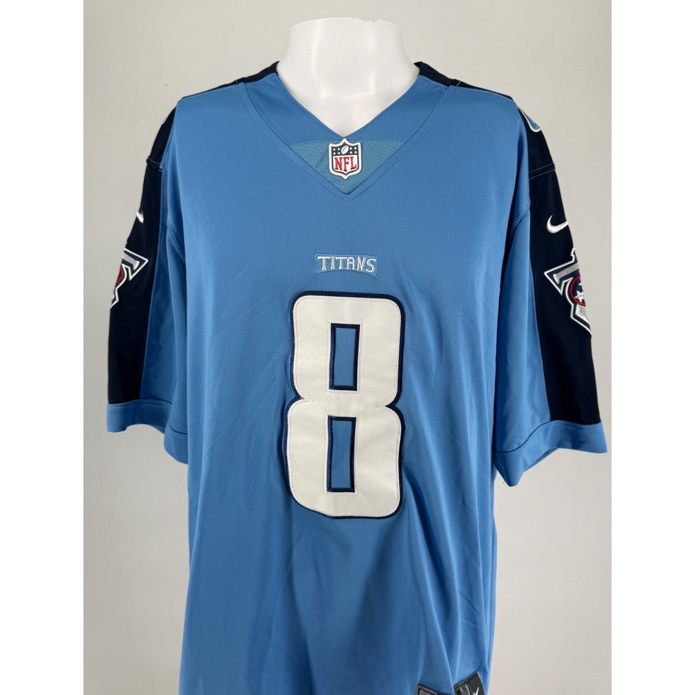 Nike Tennessee Titans Marcus Mariota 8 NFL Jersey Blue Mens Medium
